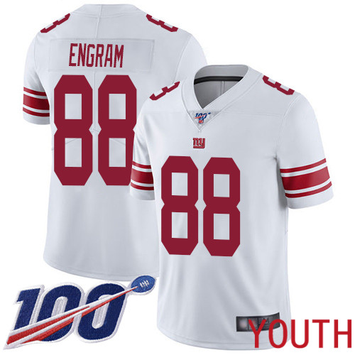 Youth New York Giants #88 Evan Engram White Vapor Untouchable Limited Player 100th Season Football NFL Jersey